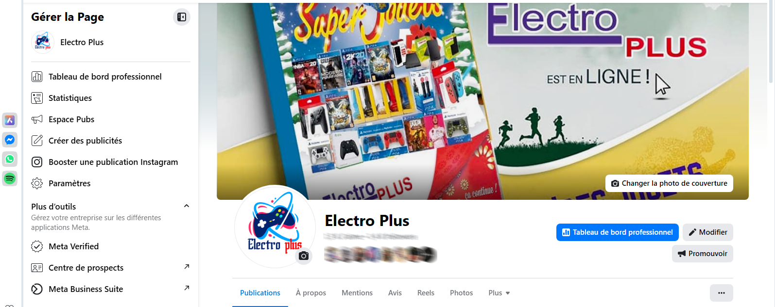 Gestion de Page-Electro Plus
