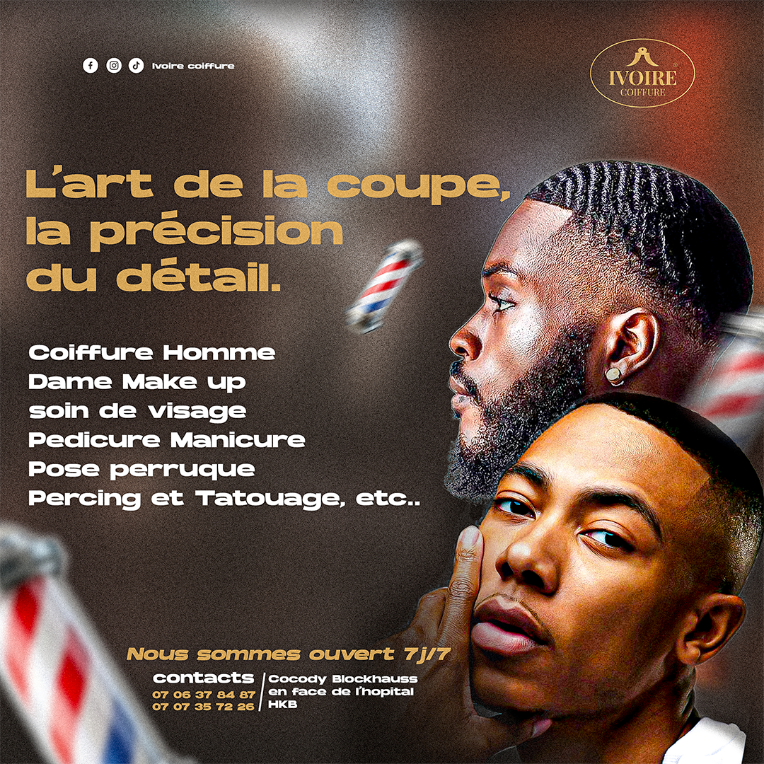 Conception Affiche - Ivoire Coiffure