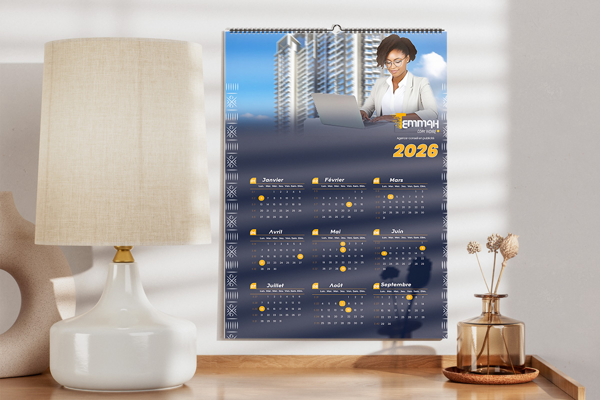 Calendrier mural personnalisé