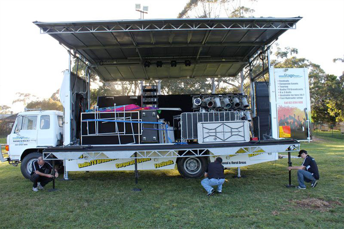 Camion podium simple